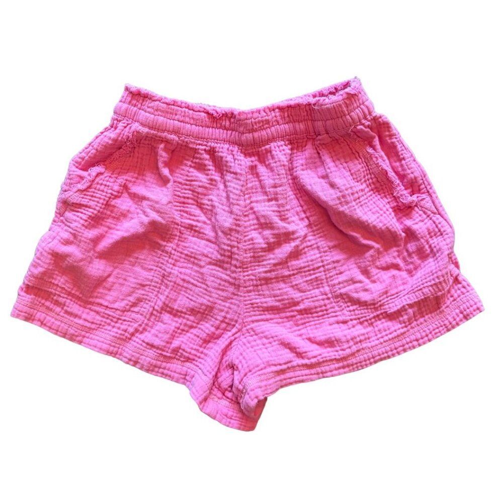 Aerie Pool to Party High-Waisted Gauzy Shorts - Size S, Pink - Picture 4 of 8